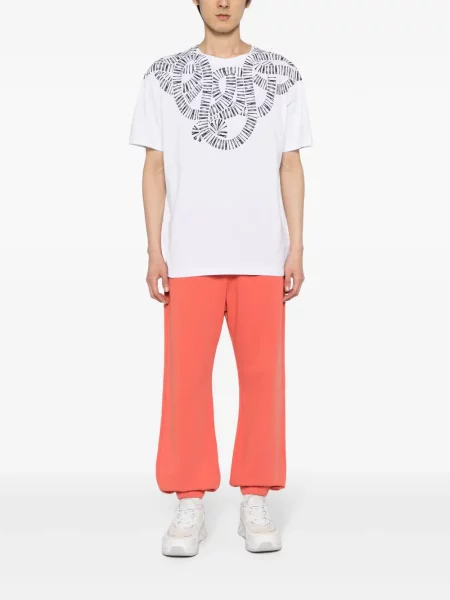 Raštuotas gyvatės rašto marškinėliai Marcelo Burlon County Of Milan balta