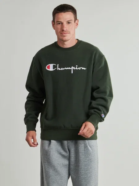 Hanorac crewneck Champion verde