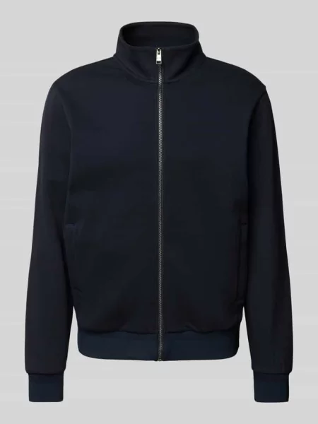 Bluza rozpinana ze stójką Boss granatowa