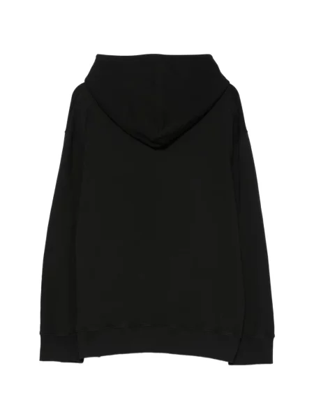 Суичър с качулка Mm6 Maison Margiela с автограф черно