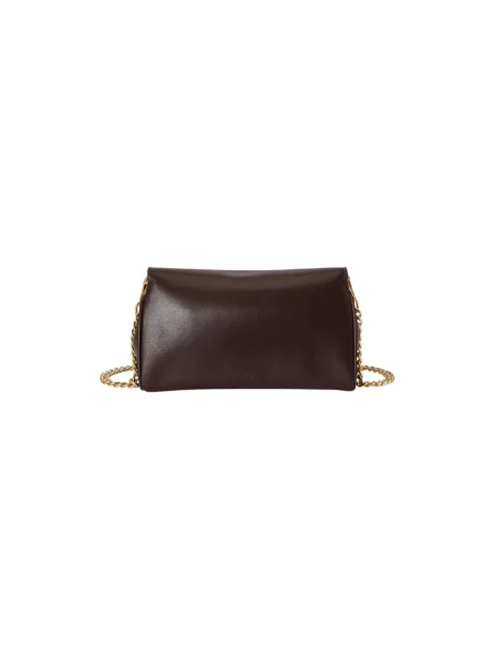 Lauren Ralph Lauren torebka crossbody skórzana brązowa