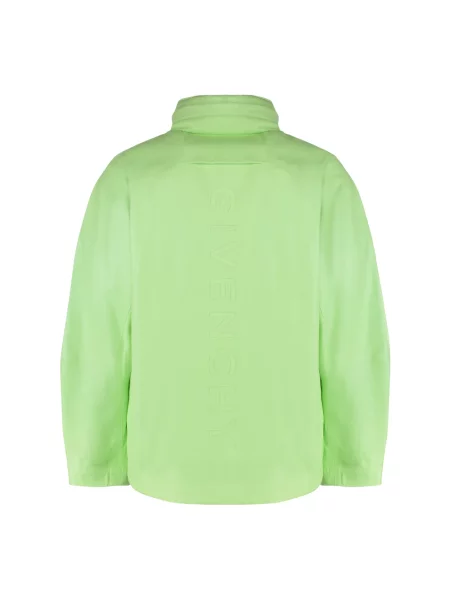 Kurtka skórzana Givenchy zielona