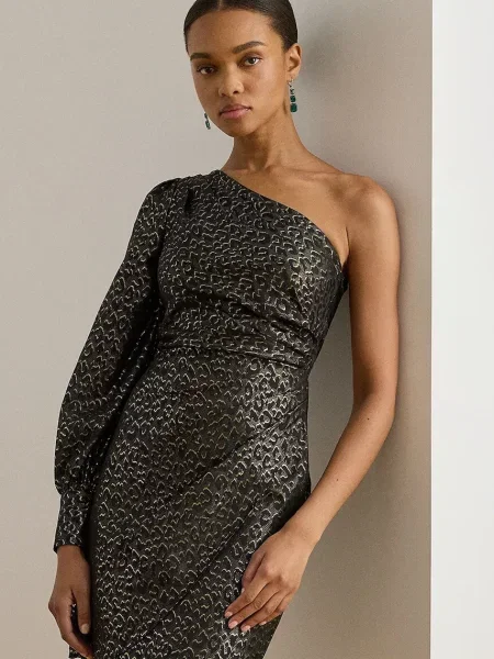 Šaty Lauren Ralph Lauren maxi přiléhavé černá