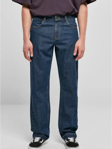 Blugi drepți Urban Classics albastru