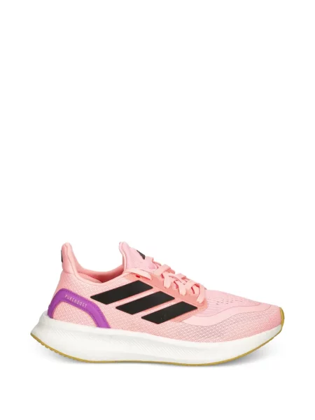 Prugaste trčanje hlače Adidas s kapuljačom crna