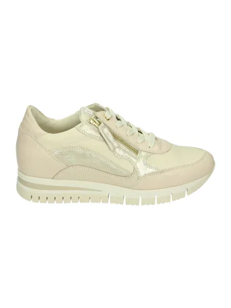 Sneakersy Dl Sport skórzane beżowe