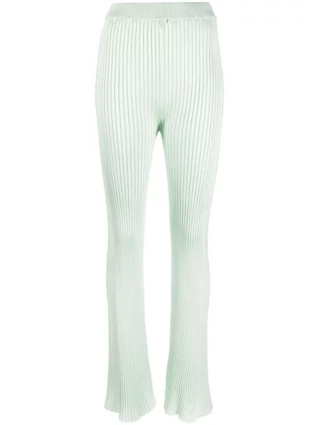 Pantaloni Jil Sander plisate verde