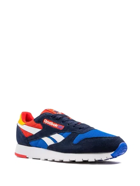 Iš natūralios odos sportbačiai Reebok mėlyna