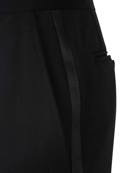 Pantaloni Canali de lână negru