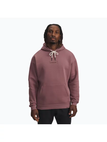 Bluza Under Armour Project Rock Icon Hoody maroon mist/black czarna