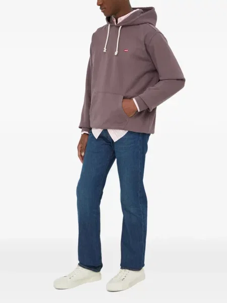 Pulover Levi's® cu autograf cu cordon cu 5 buzunare alb