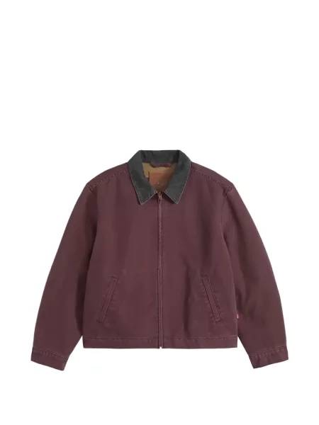Gulerat geacă Levi's® de catifea cord maro