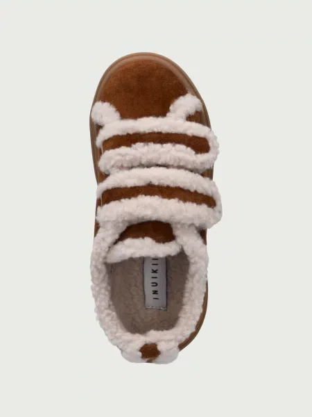 Inuikii SHEARLING LOW VELCRO gyerek velúr sportcipő barna