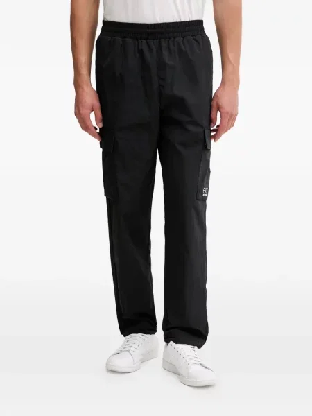 Pantaloni cargo Ea7 Emporio Armani cu imagine negru