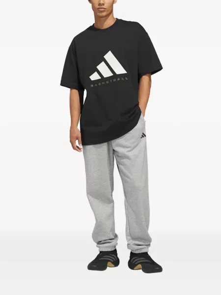Trčanje pletene čarape Adidas s autogramom crna