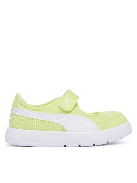 Tenisice Puma Courtflex v3 Lina V Inf Svijetlo zelena