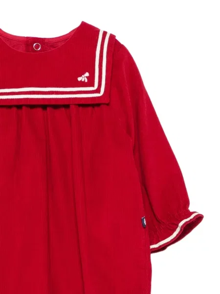 Dětské krátký overal Petit Bateau červený