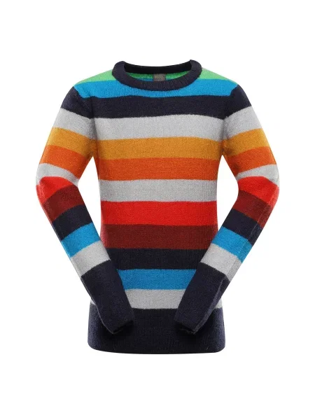 Sweter Nax w paski czarny