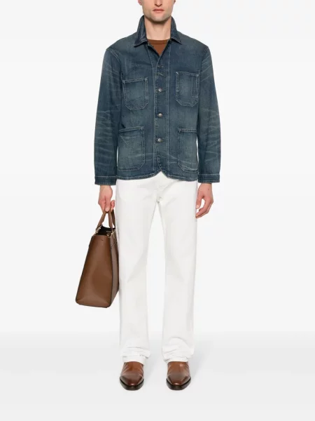 Džinsinė striukė Ralph Lauren Rrl mėlyna
