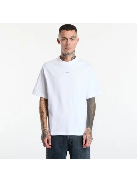 Tricou Calvin Klein Jeans Ss Rxld Jeans Im Bright White L alb