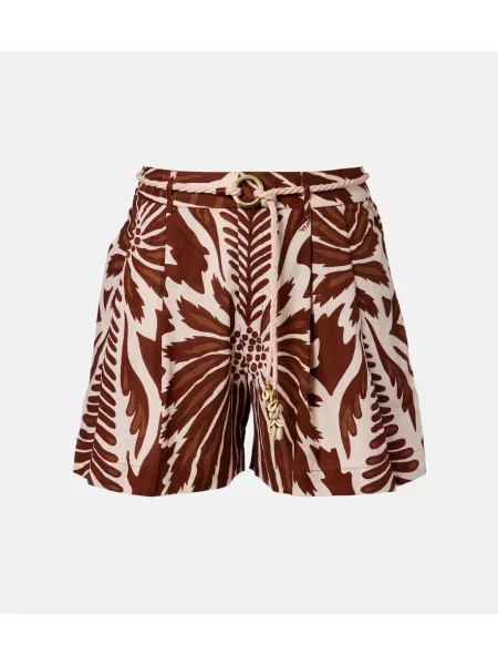 Szorty Poupette St Barth z nadrukiem brązowe