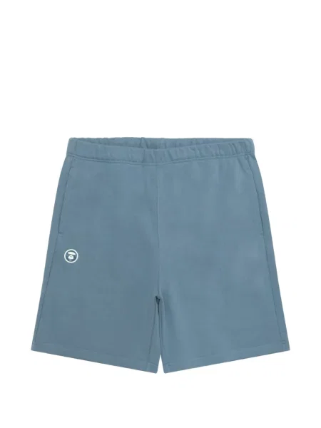 Pantaloni scurți Aape By A Bathing Ape cu autograf albastru