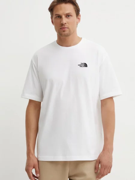 The North Face tricou din M S/S Essential Oversize Tee barbati cu imprimeu alb