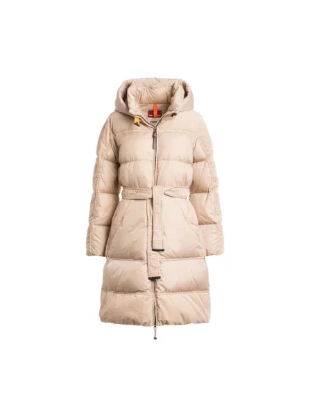 Krótka kurtka Parajumpers z kapturem beżowa