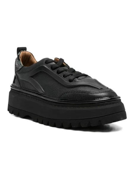 Sneakersy Sergio Moretti na koturnie czarne