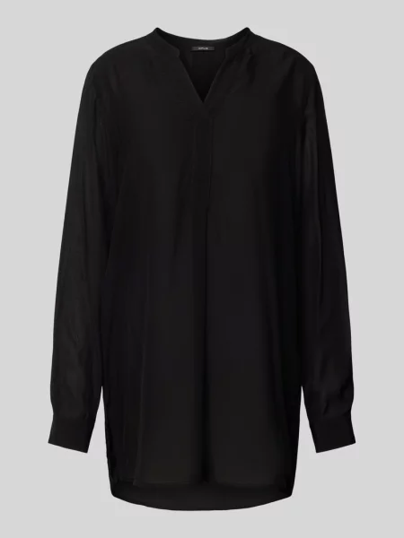 Bluzka o kroju regular fit z ze stójką model ‘Facura’ Opus czarna