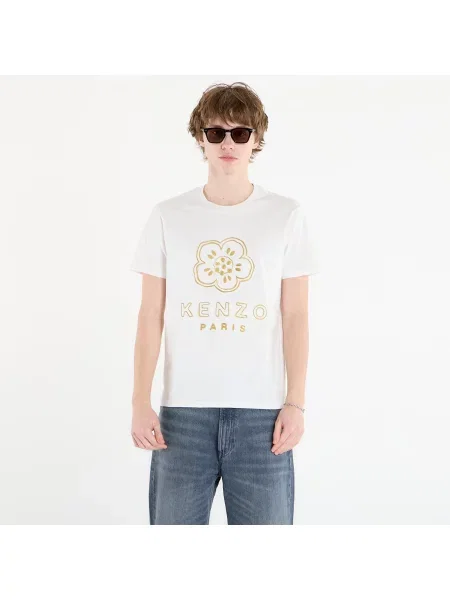 Футболка Kenzo в цветочек белая