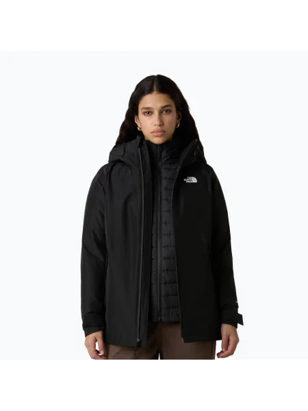 Geacă pentru femei The North Face Carto Mono Triclimate Hooded black negru