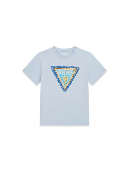 Guess T-Shirt Γαλάζιο Regular Fit μπλε