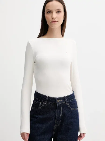 Tommy Hilfiger koszulka z długim rękawem Kobiety jednolity XS biały
