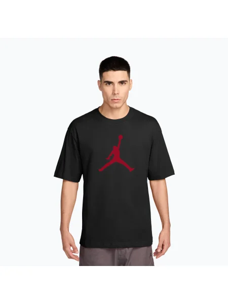 Tricou pentru bărbați Nike Jordan black/gym red negru
