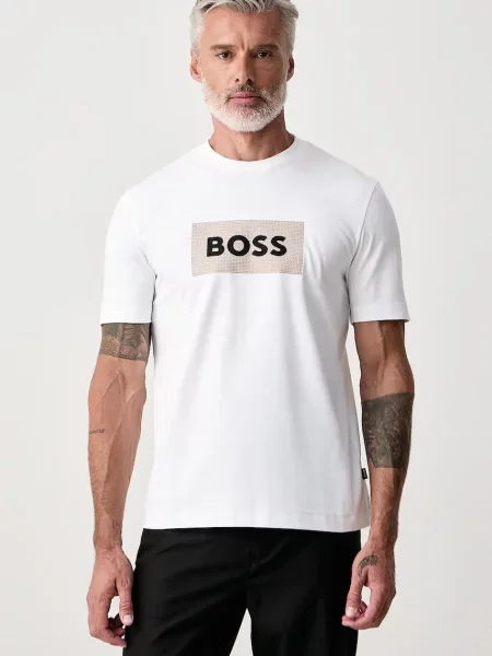 BOSS T-shirt C-Taut biała