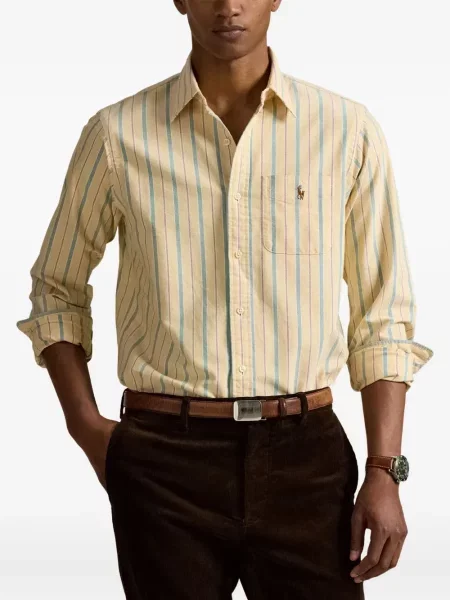 Șapcă Polo Ralph Lauren de mătase cu broderie cu dungi negru