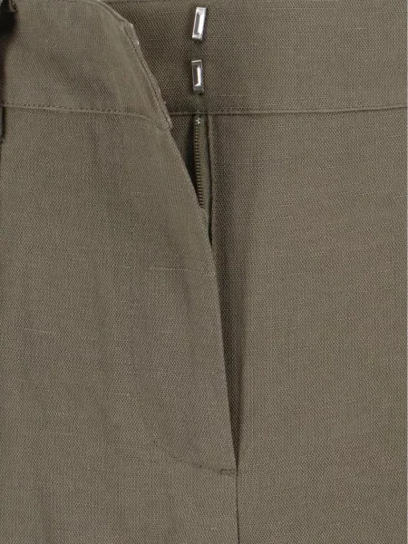 Pantaloni The Frankie Shop plisate verde