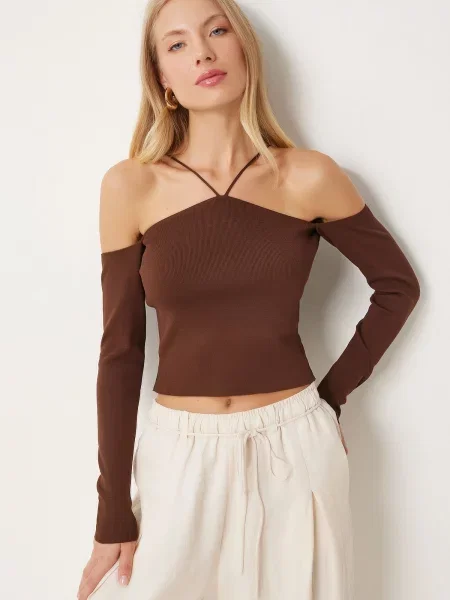 Bluza Happiness İstanbul rjava