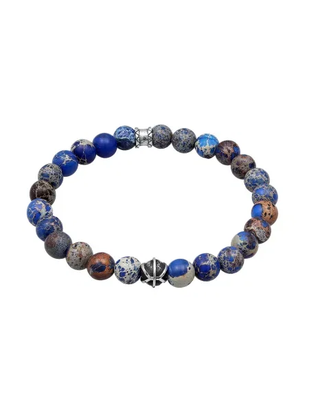 KUZZOI Zapestnica ultra mornarsko / temno / blata / srebrna modra