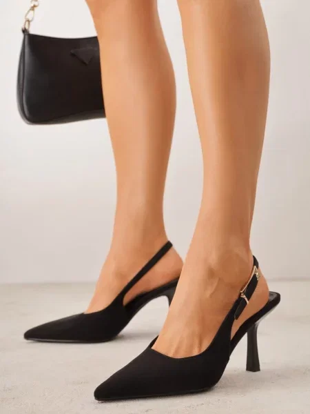 Pantofi stiletto Natuma negri