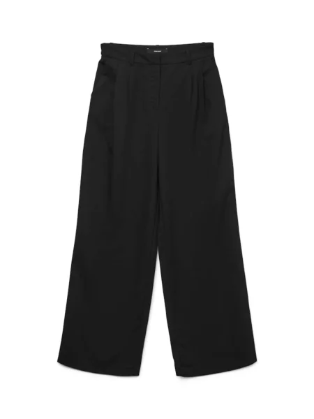 VERO MODA Kalhoty se sklady v pase VMNila' černá