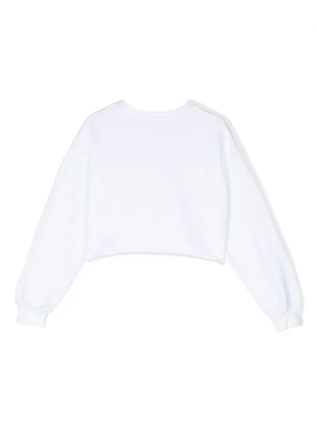 Bluza nierozpinana dziecięca Msgm biała