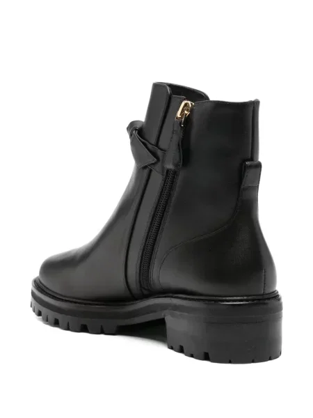 Cizme scurte Alexandre Birman cu bretele negru