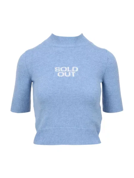 Sweter Sportmax z kaszmiru niebieski