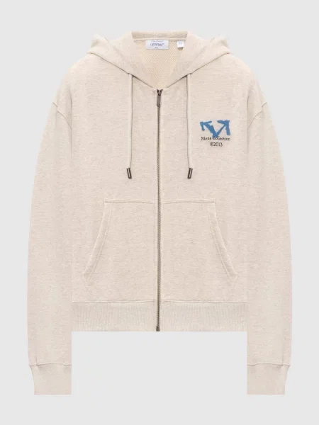 Меланжевая куртка Off-white серая