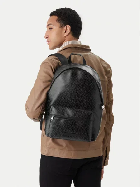 Calvin Klein Раница Emblem Aop Coated Backpack черен