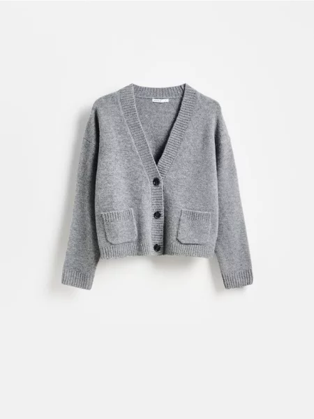 Reserved Cardigan cu gri-neutru gri