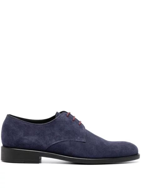 Pantofi derby Ps Paul Smith din piele de căprioară albastru