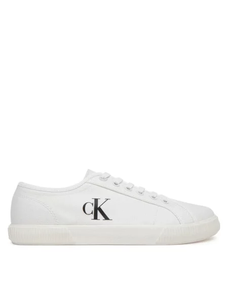 Tenisky Calvin Clain Ess Vulc Low Cv Mg Wn triple bright white bílé